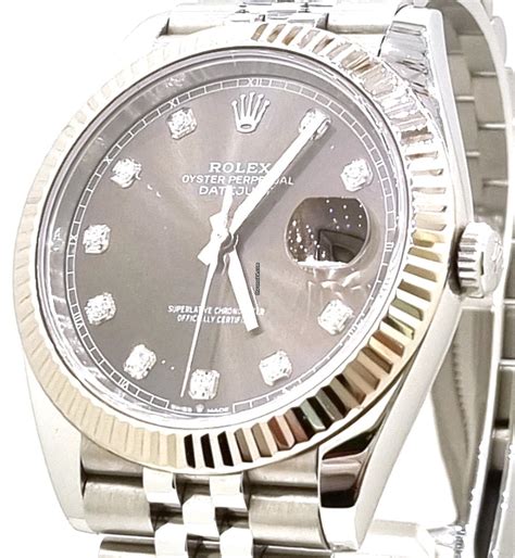 rolex datejust 41 brillanten|Rolex Datejust 41 for sale.